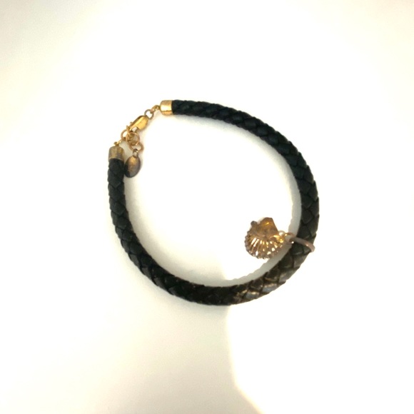 Black leather charm bracelet - Picture 6 of 6